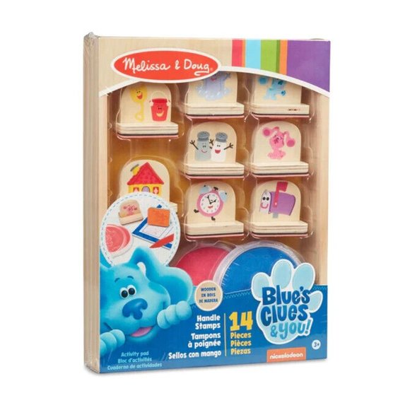 Melissa & Doug Other - Melissa & Doug Blue's Clues & You! Wooden Handle Stamps Nickelo Activity Pad NIB